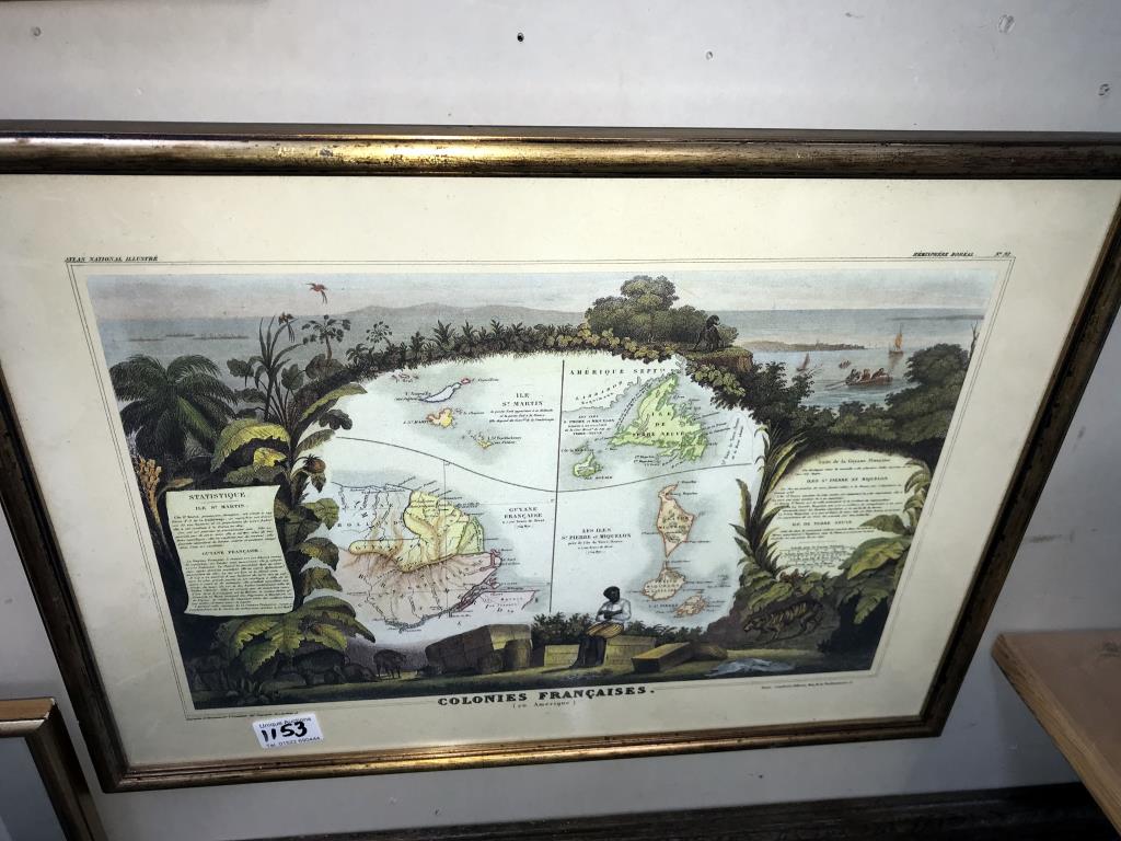 11 framed prints of old maps, some glazed, various sizes and locations, including Yorkshire, Glos, - Image 4 of 13