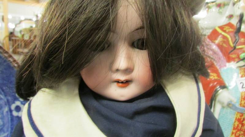 A Max Handwerlt bisque headed doll with composition body, No.283. (finger damage to both hands). - Image 2 of 2