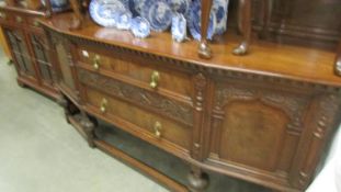 A superb quality oak sideboard.