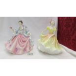 Two Royal Doulton figurines - Rebecca HN2805 and Ninette HN2379.
