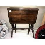 A small Victorian mahogany Sutherland table