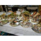 A large quantity of collector's plates.