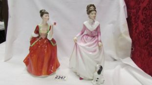 Two Royal Doulton figurines - Flower of Love, HN 3970 and Good Companion, HN 2347.