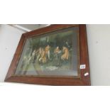 A 19th century framed and glazed parlour scene print.