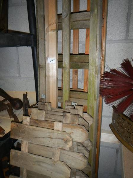 A quantity of wooden 'fence' edging. - Image 2 of 2