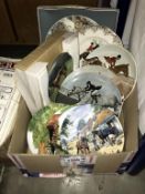 A quantity of horse related collectors/cabinet plates including Wedgwood,