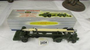 A boxed Dinky 666 Missile Erector vehicle with corporal missile and launching platform,