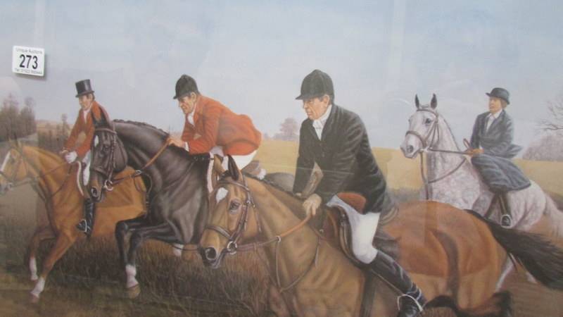 A good quality print of a horse race over hurdles. - Image 2 of 3