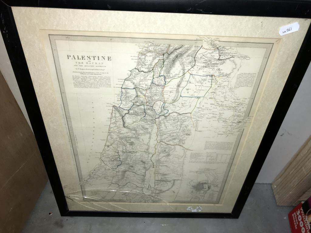 11 framed prints of old maps, some glazed, various sizes and locations, including Yorkshire, Glos, - Image 7 of 13