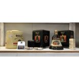 2 boxed Bells whisky & 1 unboxed (with contents) & Bells ice bucket etc.
