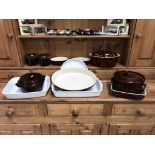 A selection of stoneware dinnerware & tableware including Denby etc.