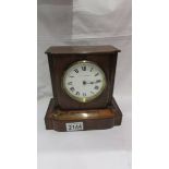 A Mappin and Webb rosewood mantel clock (not working).