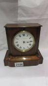 A Mappin and Webb rosewood mantel clock (not working).