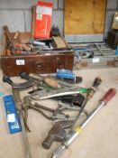 A mixed lot of tools.