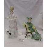 Two Royal Doulton figurines - Lucy HN 3858 and Ascot HN 2356.