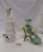 Two Royal Doulton figurines - Lucy HN 3858 and Ascot HN 2356.