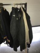 A quantity of long coats/overcoats/trench coats including brands such as Burton & Lord