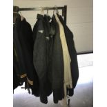 A quantity of long coats/overcoats/trench coats including brands such as Burton & Lord