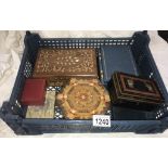 A mixed lot of jewellery boxes etc.