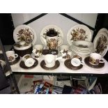 A quantity of Royal Worcester Palissy Charlotte dinner/tea ware, approx.