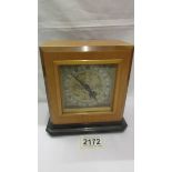 A mid 20th century mantel clock the dial marked Rotherham.