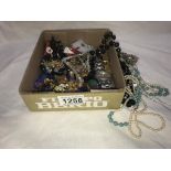 A mixed lot of necklaces & earrings etc.