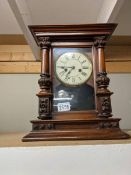 An 8 day mantel clock.