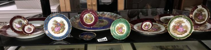 A quantity of Limoges plates etc.