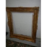 A good quality gilded picture frame, 73 x 84 cm.