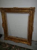 A good quality gilded picture frame, 73 x 84 cm.