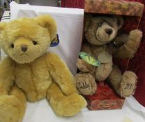 A boxed Aurora Teddy original millenium teddy and one other teddy bear.