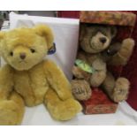 A boxed Aurora Teddy original millenium teddy and one other teddy bear.