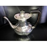 A very fine Victorian silver coffee pot, hall marked Sheffield 1899, 24 ounces of silver.