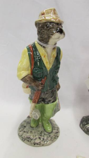 Three Beswick figurines - Huntsman Fox, Fisherman Otter and Hiker Badger. - Image 2 of 7