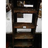 An old wooden step ladder.