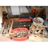 A large quantity of assorted tools.