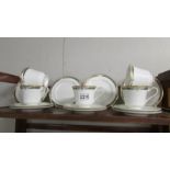 15 pieces of Royal Doulton "Forsyth" pattern tea ware.