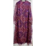 John Charles printed chiffon Kaftan style evening gown size 14