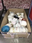 A selection of porcelain milk jugs & sugar bowls etc.