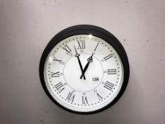 A large retro Quartz wall clock (diameter 45cm)