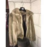 A retro faux fur jacket