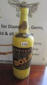 A large 1950's Bols Advokaat display bottle with engraved lettering and original paper labels.