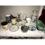 A quantity of Studio pottery etc.