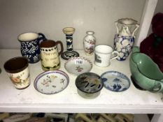 A quantity of Studio pottery etc.