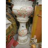 A 1970's jardiniere on stand in good condition.
