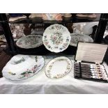 3 Aynsley & Royal Worcester herbs dish & Wedgwood etc.