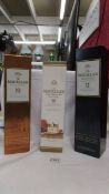 Three boxed "The Macallan" Highland single malt scotch whisky,