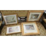 A set of four framed and glazed Russell Flint prints.