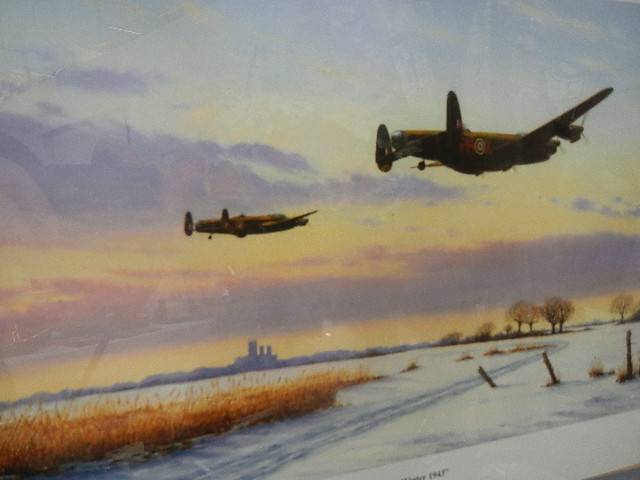 A print entitled 'Lincolnshire Winter 1943' by Keith Arnold. - Image 2 of 2