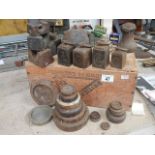 A quantity of old weights.